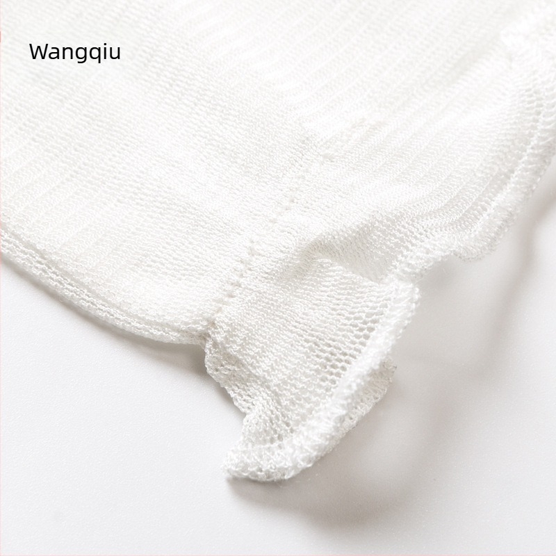 Wangqiu Unisex Καλοκαιρινές βραχίονες προστασίας από τον ήλιο από μεταξωτό δίχτυ, λεπτές, μονόχρωμες, 1056, ένα μέγεθος