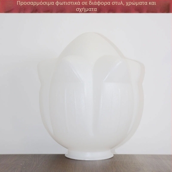 Ακρυλικός αδιάβροχος αμπαζούρ λαμπτήρα δρόμου με σχέδιο λωτού και μαγκνόλια, προσαρμοζόμενες διαστάσεις
