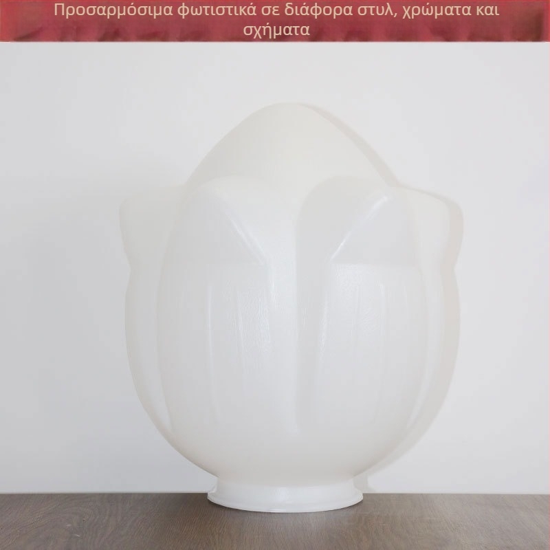Ακρυλικός αδιάβροχος αμπαζούρ λαμπτήρα δρόμου με σχέδιο λωτού και μαγκνόλια, προσαρμοζόμενες διαστάσεις