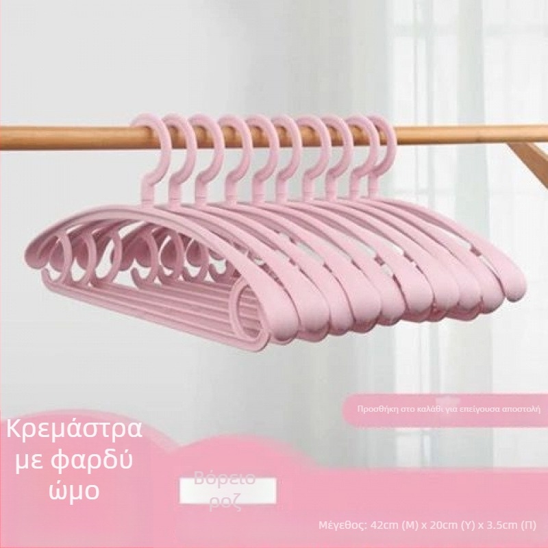5-30 παχύτερες και ενισχυμένες πλαστικές κρεμάστρες για στέγνωμα ρούχων, αντιολισθητικές και χωρίς να αφήνουν σήματα στα ρούχα, για οικιακή χρήση ενηλίκων