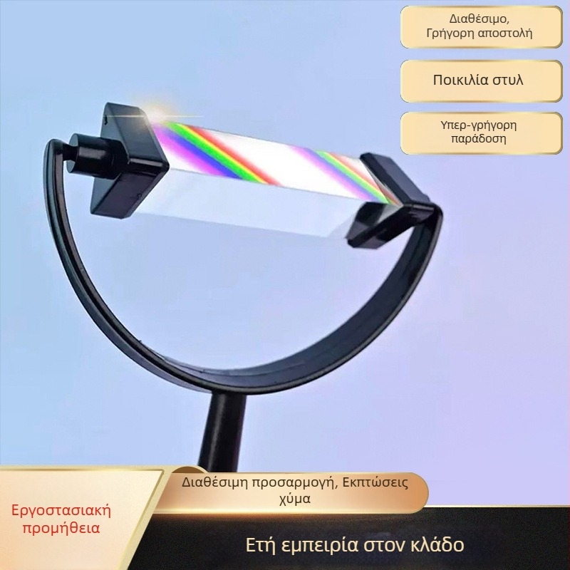 Οπτικό τριγωνικό πρίσμα με γυάλινο φακό, φωτογραφικά αξεσουάρ, τριγωνικό καλειδοσκόπιο, διδακτικά υλικά οπτικής