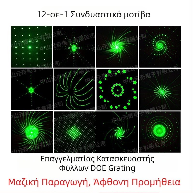 24-σε-1 φακός με σχέδια μεγάλου γωνίας, DOE γρατζάρισµμα φακός – φωτισµός σκηνής, φως κήπου και εξωτερικό λέιζερ