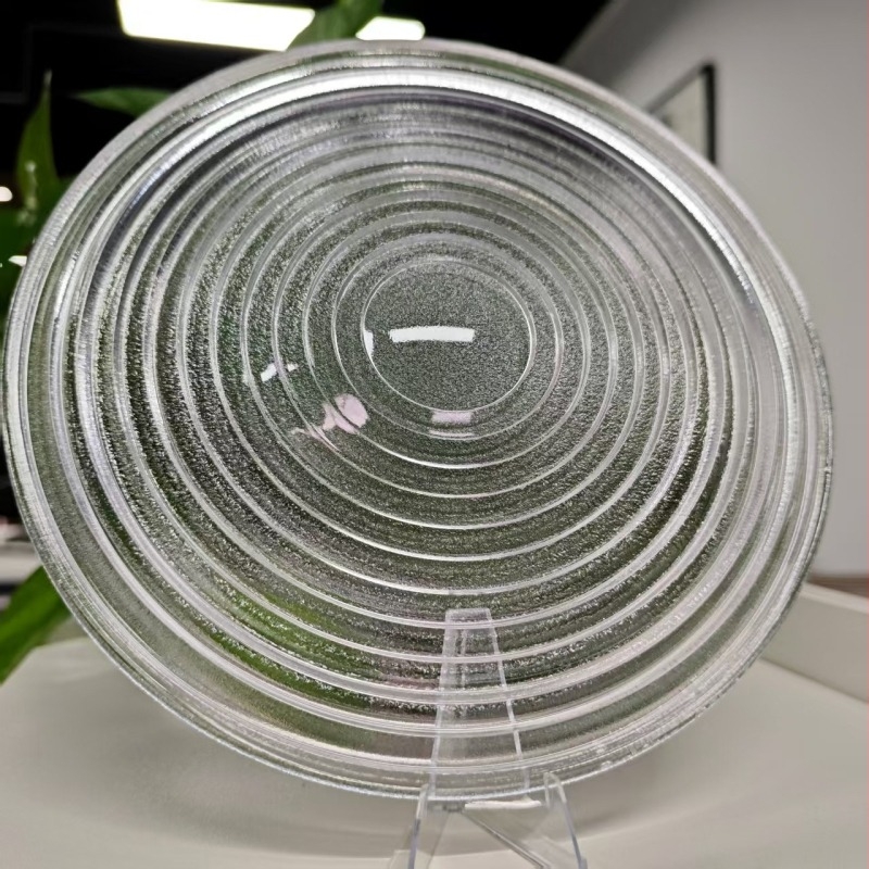 200 mm βιδωτός Φρένελ φακός συμπύκνωσης για βιομηχανικό φωτισμό και προβολή, ομοιόμορφο φως, λεπτός, κοντινή εστία
