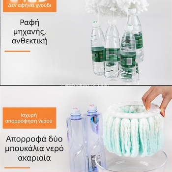 Καθολική παχιά κεφαλή σκούπας δαπέδου, κυκλική περιστρεφόμενη κεφαλή, νήμα μη 100% βαμβάκι, αντικαταστάσιμη κεφαλή δαπέδου