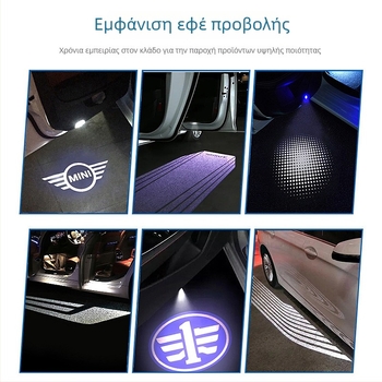 Συνδυασμένος κυρτός φακός για προβολή φωτός από την πόρτα του αυτοκινήτου και απεικόνιση λογότυπου, ασφαιρικός φακός