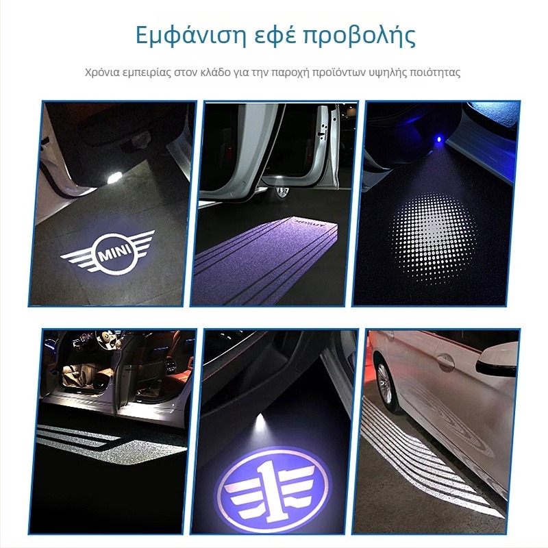 Συνδυασμένος κυρτός φακός για προβολή φωτός από την πόρτα του αυτοκινήτου και απεικόνιση λογότυπου, ασφαιρικός φακός