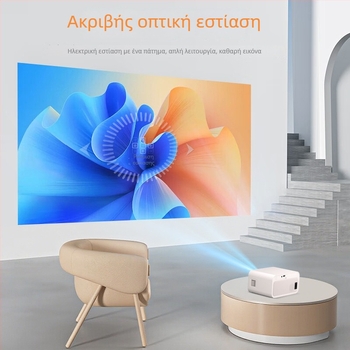 S6P προβολέας 720p για υπνοδωμάτιο και οικιακό κινηματογράφο, προβολή οθόνης από κινητό, έως 150 ίντσες
