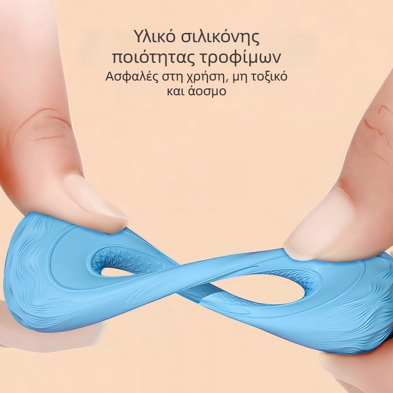 Σιλικόνινος δακτύλιος ενίσχυσης λαβής για άνδρες και γυναίκες — εκγύμναση μυών βραχίονα και δύναμης λαβής, εκγύμναση για πέντε δάχτυλα, κατάλληλος για όλες τις ηλικίες