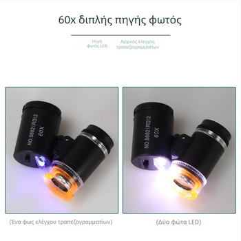 Datyson ανιχνευτής νομισμάτων 60X φορητό μικροσκόπιο NO.9882(RD)2