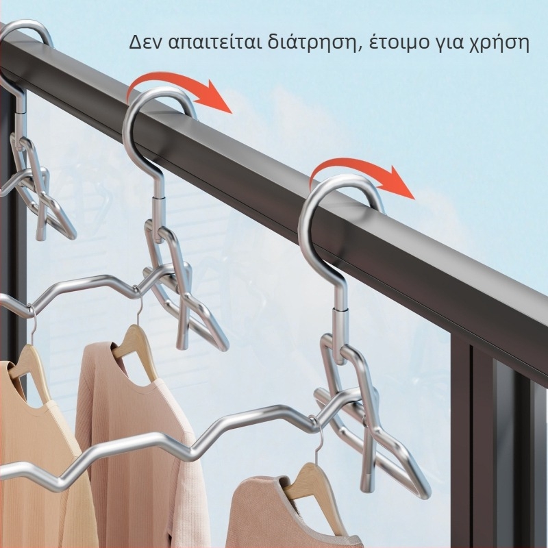 Στεγνωτήριο ρούχων για κιγκλίδωμα μπαλκονιού, πτυσσόμενη κρεμάστρα παραθύρου για οικιακή χρήση, χωρίς διάτρηση, εργαλείο στέγνωσης για ταξίδια