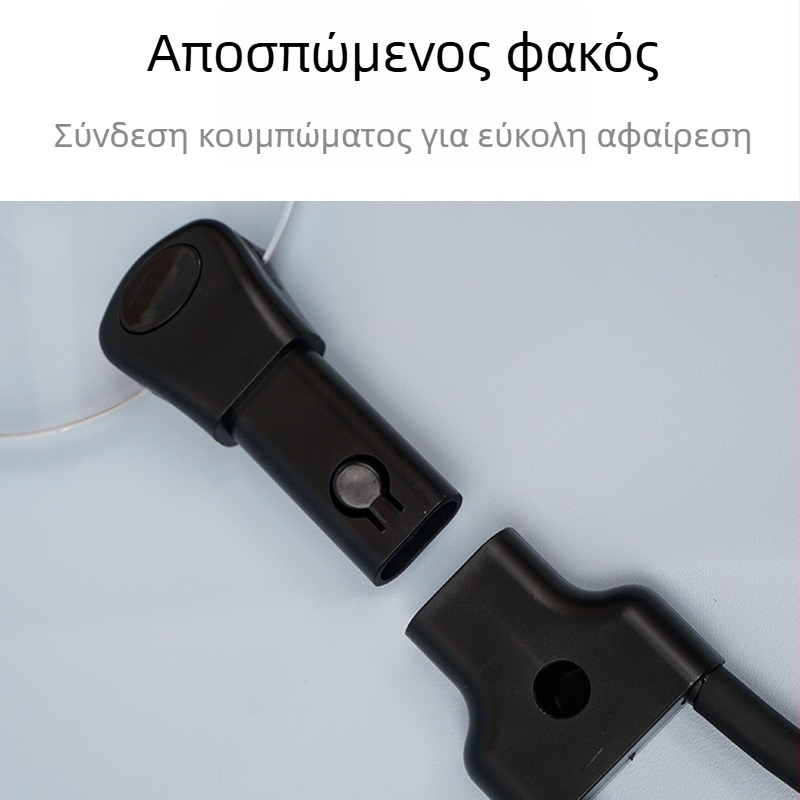 LED μεγεθυντικός φακός 10x, μεταλλικός ευέλικτος σωλήνας, ρυθμιζόμενος γωνία, φακός διαμέτρου 110 mm; επιτραπέζιος ή κρεμαστός γύρω από τον λαιμό.
