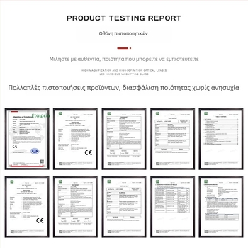 40x πτυσσόμενος μεγεθυντικός φακός από κράμα αλουμινίου με LED φως, για κοσμήματα από νεφρίτη και αντίκες χειροτεχνίας, μοντέλο MG21011