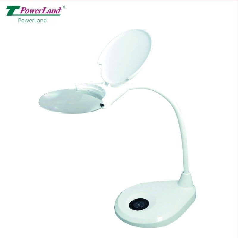 8601m LED μεγεθυντικό λαμπάκι γραφείου, φακός 127 mm, ρυθμιζόμενη ένταση, επαναφορτιζόμενο, διακόπτης αφής
