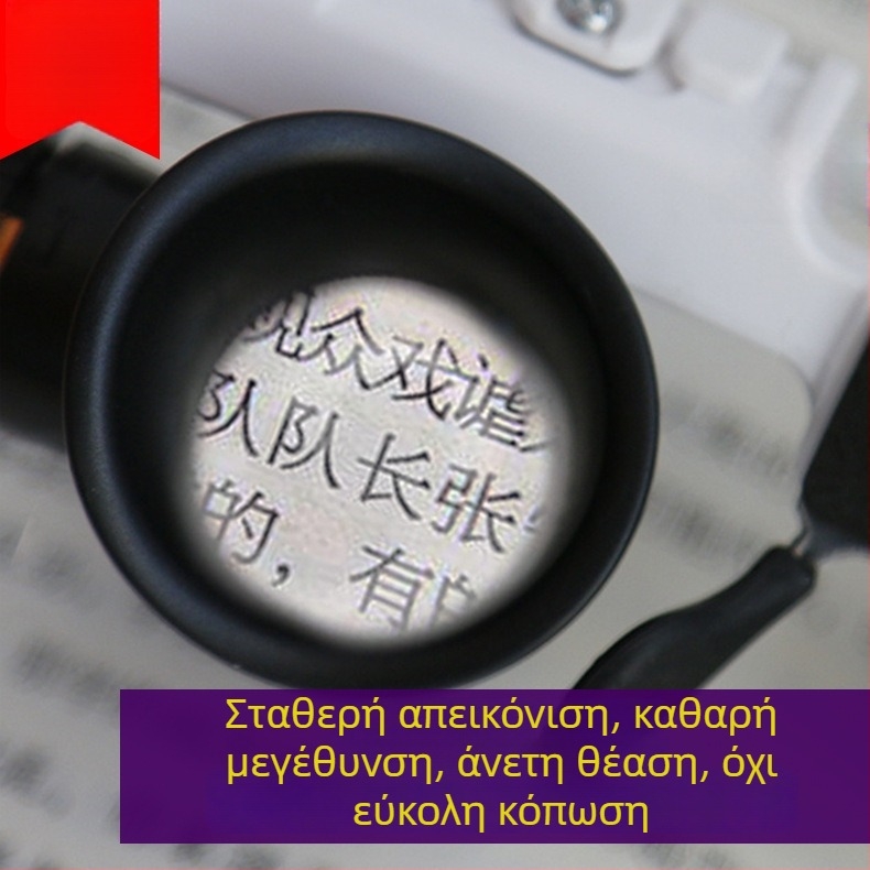 9892H-36 Σετ αντικαταστάσιμων φακών, αναδιπλούμενη κεφαλή για χρήση πάνω στο κεφάλι, LED μεγεθυντικός φακός για επισκευές ρολογιών και προστασία ματιών