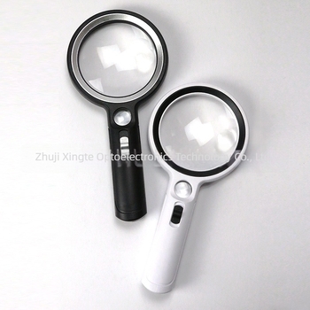 Xingte 30-LED UV λαμπτήρας για έλεγχο χαρτονομισμάτων με ασφαιρικό φακό, μεγεθύνσεις 5x/13x/20x, χειροκίνητος μεγεθυντικός φακός ανάγνωσης