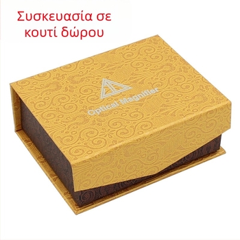 K9 οπτικό γυαλί, χρυσή κυλινδρική λούπα για κοσμήματα, διαμάντια και αρχαιότητες, μεγέθυνση 30x40