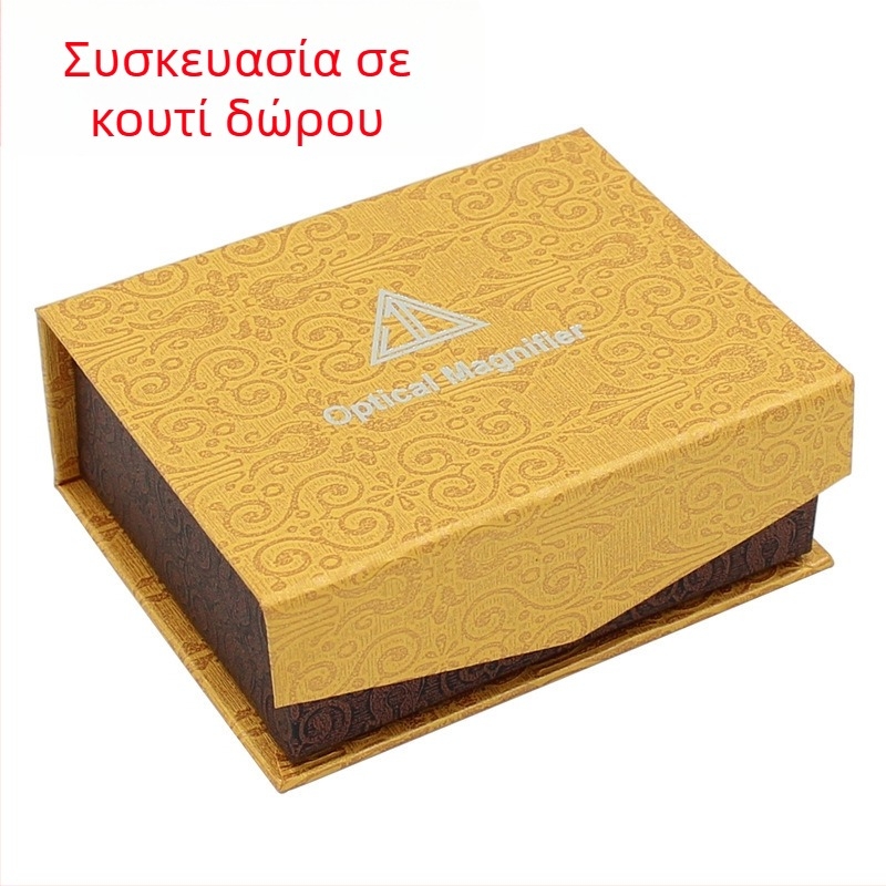 K9 οπτικό γυαλί, χρυσή κυλινδρική λούπα για κοσμήματα, διαμάντια και αρχαιότητες, μεγέθυνση 30x40