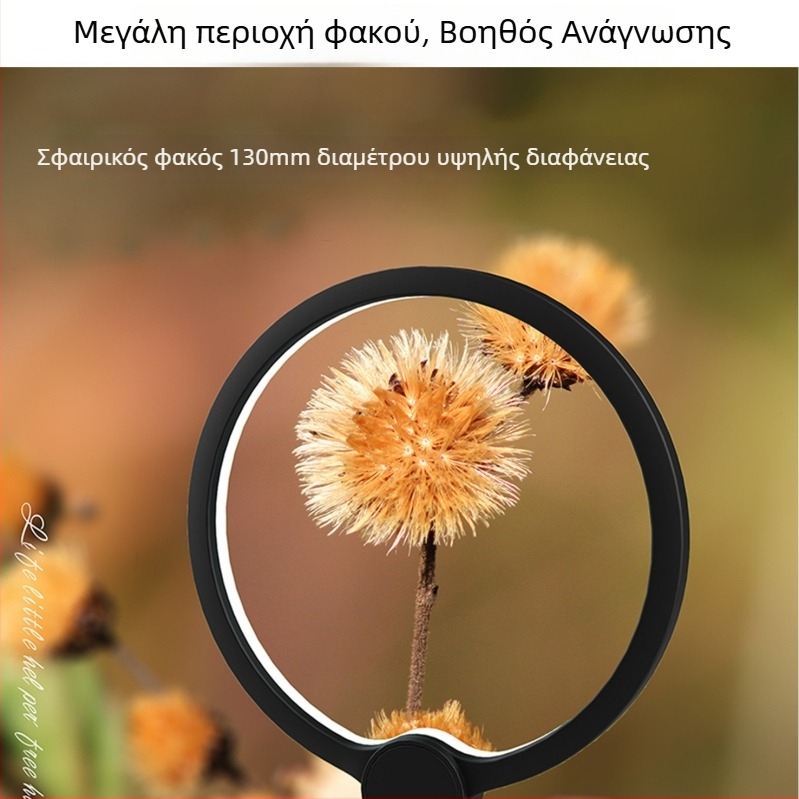 Wufan LED μεγεθυντικός φακός 3-σε-1, επαναφορτιζόμενος, κρεμαστός στον λαιμό, φορητός