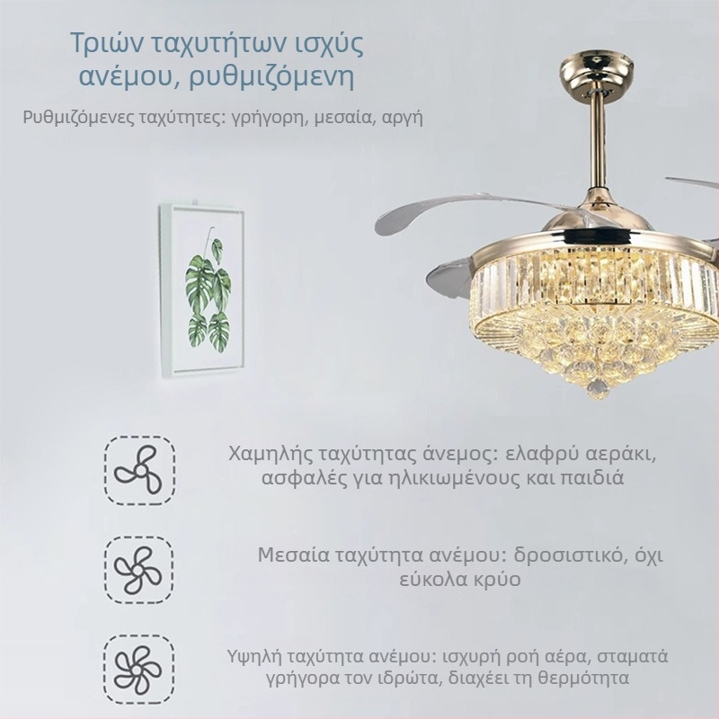 Ασύρματο τηλεκοντρόλ για ανεμιστήρα οροφής και φως — κρυφή εγκατάσταση, έλεγχος ταχύτητας και χρονισμός
