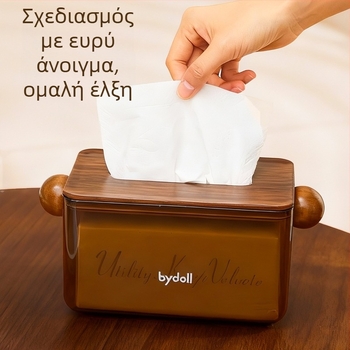 Κουτί χαρτοπετσέτας για σαλόνι και υπνοδωμάτιο, αντίκα στυλ, επιτραπέζιος θήκη με ελατήριο, κομψός πολυτελής σχεδιασμός