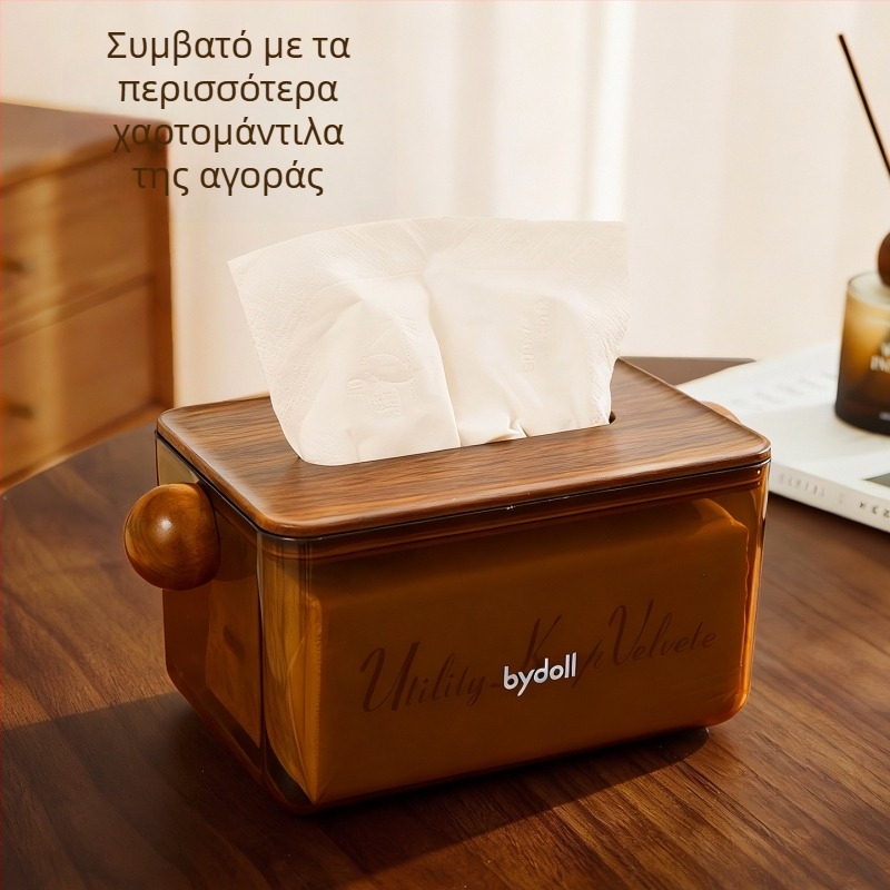 Κουτί χαρτοπετσέτας για σαλόνι και υπνοδωμάτιο, αντίκα στυλ, επιτραπέζιος θήκη με ελατήριο, κομψός πολυτελής σχεδιασμός