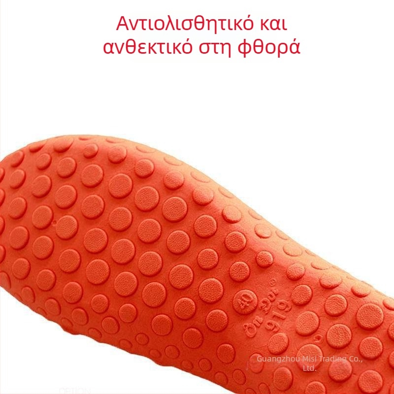 Ανδρικά καουτσούκ σανδάλια με διάτρητο επάνω μέρος, αντιολισθητικά, καλοκαιρινά