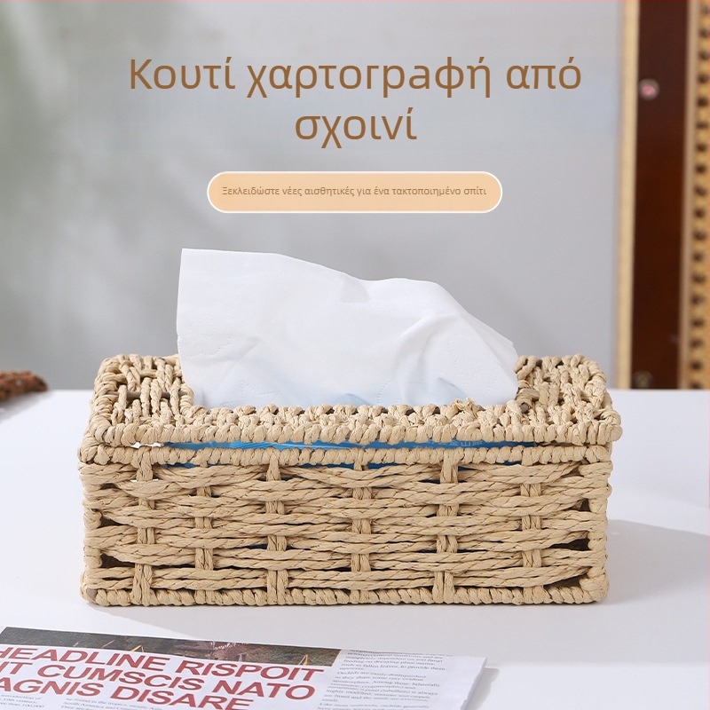 Σε απόθεμα χειροποίητο κουτί χαρτοπετσέτας από τεχνητό ράταν υφαντό για σπίτι, σαλόνι και αυτοκίνητο; θήκη χαρτοπετσετών и κουτί για χαρτοπετσέτες τραπεζιού καφέ