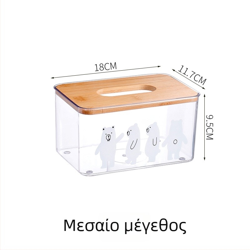 Διαφανές κουτί χαρτοπετσέτας σε μορφή αρκούδας – μινιμαλιστικό σχέδιο για οικία, σαλόνι, υπνοδωμάτιο και αυτοκίνητο – πολυχρηστικό κουτί χαρτοπετσέτας