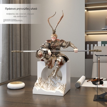 Zen διακοσμητικό Monkey King – διακόσμηση για σαλόνι και είσοδο, από ρητίνη, κινέζικου στυλ, δώρο για νέο σπίτι