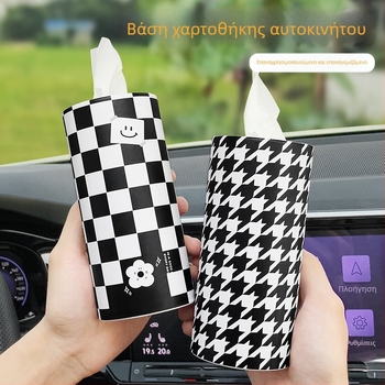 Κουτί χαρτοπετσέτων αυτοκινήτου, χαριτωμένη πολυλειτουργική θήκη χαρτοπετσέτας με διακόσμηση καρτούν για το εσωτερικό αυτοκινήτου