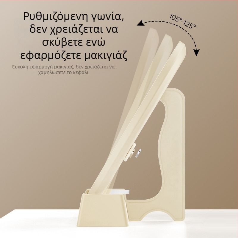 Καθρέφτης μακιγιάζ με LED φωτισμό, τριών αποχρώσεων φωτισμός, επιτραπέζιος καθρέφτης φοιτητικής εστίας, δυνατότητα προσαρμογής λογοτύπου