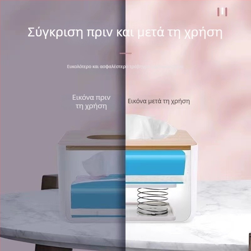 Στήριγμα χαρτοπετσέτας με ελατήριο και αυτόματη ανύψωση