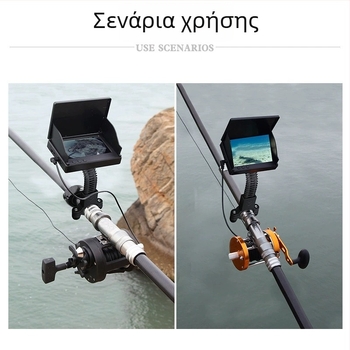 Εξωτερικό στηρίγμα οθόνης για καλάμι ψαρέματος, συμβατό με καθρέφτη οπισθοπορείας μοτοσικλέτας και ηλεκτρικού οχήματος, εξάρτημα στηρίγματος τηλεφώνου