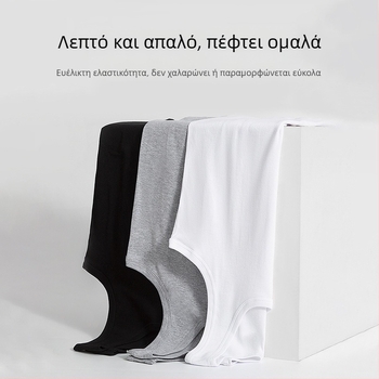 Ανδρικό τοπ Racerback από 100% βαμβάκι, χωρίς ραφές, απορροφά τον ιδρώτα, λευκό, εσωτερική ενδυμασία για καλοκαίρι