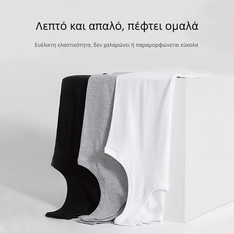 Ανδρικό τοπ Racerback από 100% βαμβάκι, χωρίς ραφές, απορροφά τον ιδρώτα, λευκό, εσωτερική ενδυμασία για καλοκαίρι