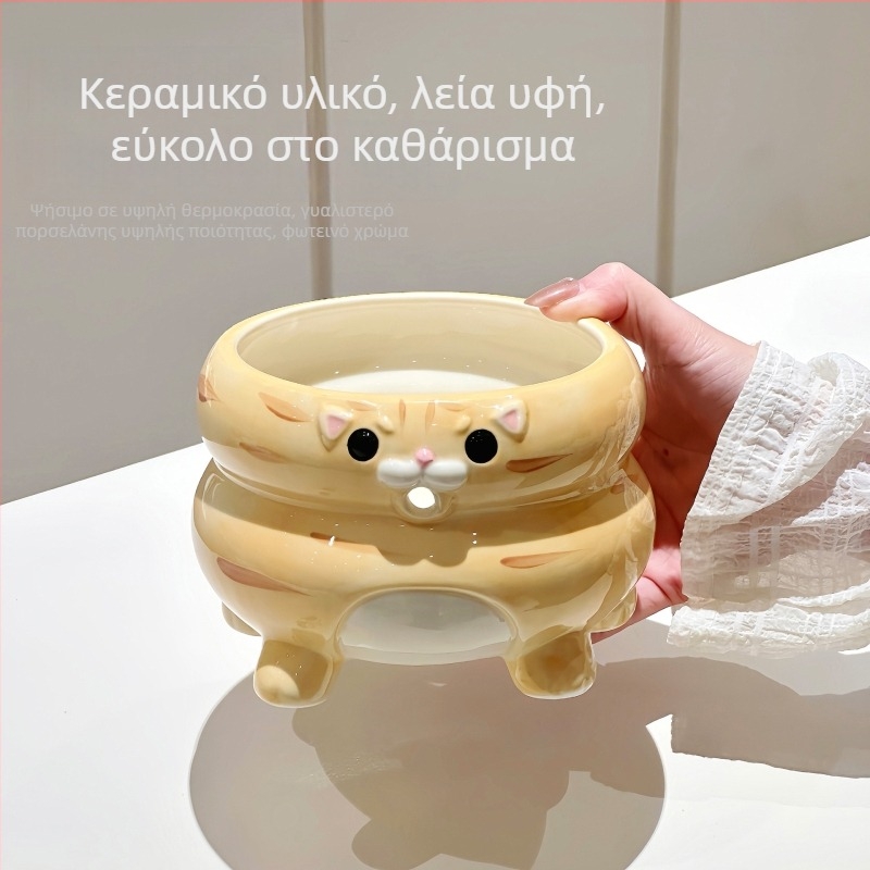 Χαριτωμένο και δημιουργικό κεραμικό ράφι αποθήκευσης νήματος, χειροποίητος οργανωτής crochet DIY, πολυλειτουργικό καλάθι αποθήκευσης