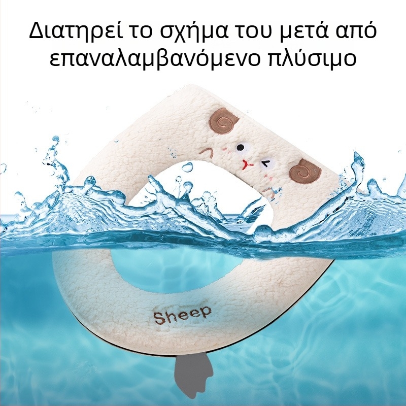 Παχύτερο ζεστό αυτοκόλλητο κάθισμα τουαλέτας με σχέδιο καρτούν, αδιάβροχο, για οικιακή χρήση