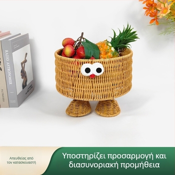 Κουτί αποθήκευσης σνακ σε σχήμα Μίνιον και πιατέλα προβολής φρούτων για επιφάνειες τραπεζιών