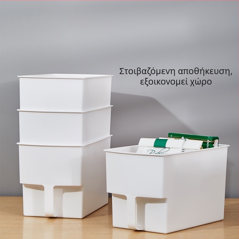 Πλαστικό κουτί αποθήκευσης με χερούλι, 12 L, 32 × 20 × 19 cm, PP, κατάλληλο για ντουλάπες κουζίνας