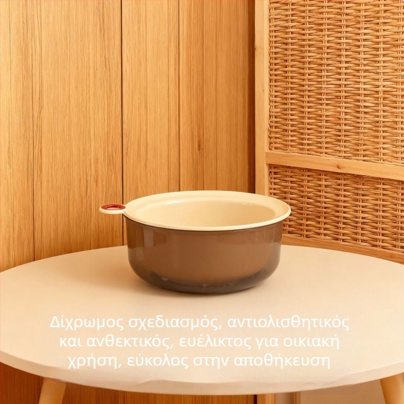 Νέο μοντέλο μπλε διπλού επιπέδου πλαστικό καλάθι αποστράγγισης για πλύσιμο λαχανικών και φρούτων, στρογγυλού σχήματος, οικιακή κουζίνα