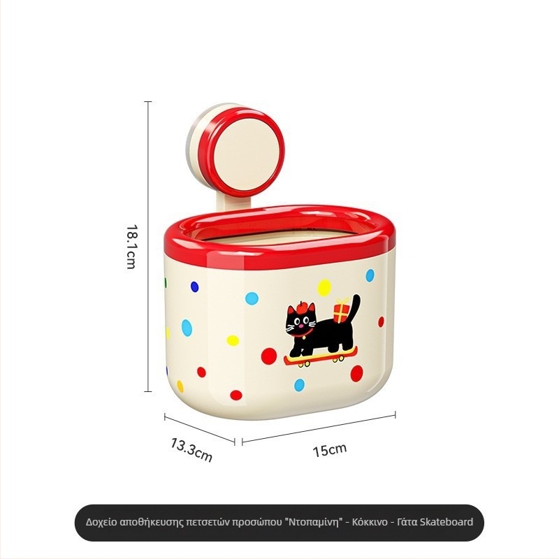 Κουζίνας τοίχου αποθηκευτικό καλάθι με βεντούζες, καρυδιάς στυλ, για κρεμμύδι, τζίντζερ, σκόρδο και πιπεριές