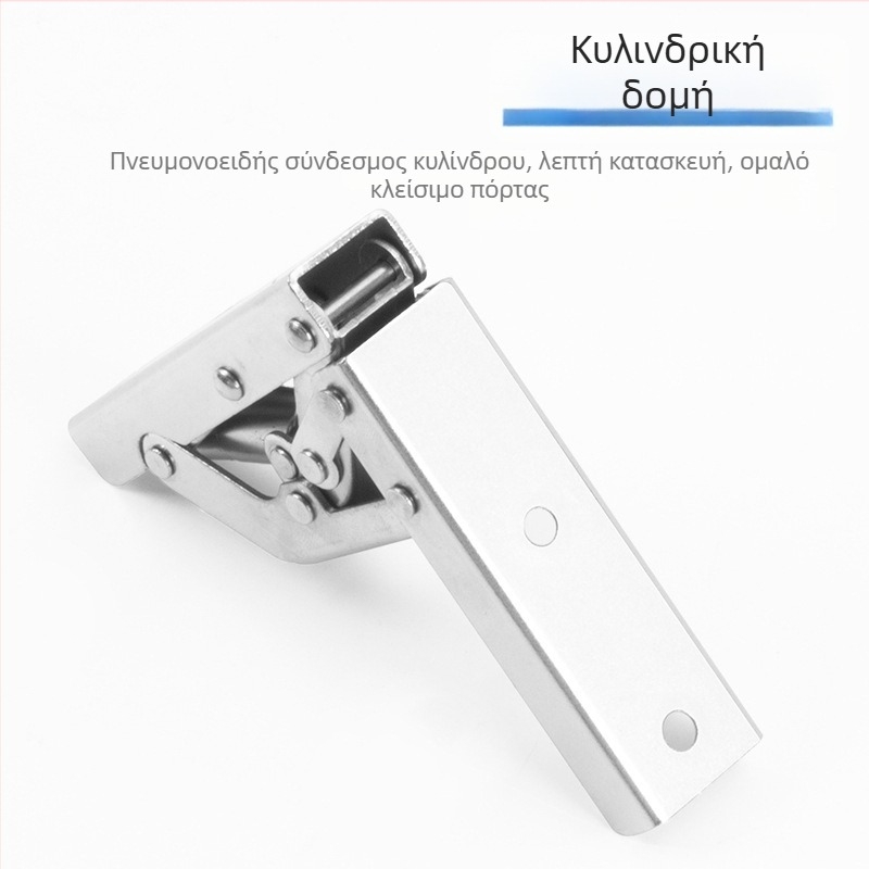 Μεντεσές πόρτας ντουλάπας χωρίς αυλάκωση, μακρύ αναδιπλούμενος, 90° ανοίγμα, 180° επίπεδο ελατήριο με αποσβεστήρα