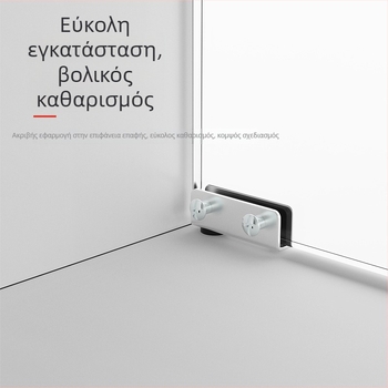 Μεντεσέδες πόρτας γυάλινου ντουλαπιού χωρίς οπές, χωρίς πλαίσιο, επάνω-κάτω, αυτόματος μηχανισμός ανάδυσης