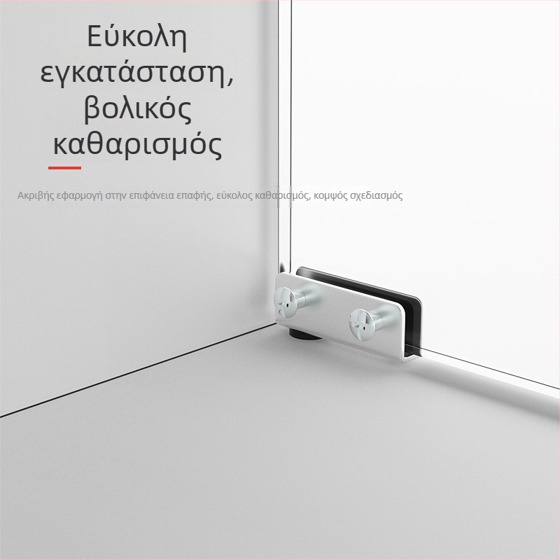 Μεντεσέδες πόρτας γυάλινου ντουλαπιού χωρίς οπές, χωρίς πλαίσιο, επάνω-κάτω, αυτόματος μηχανισμός ανάδυσης