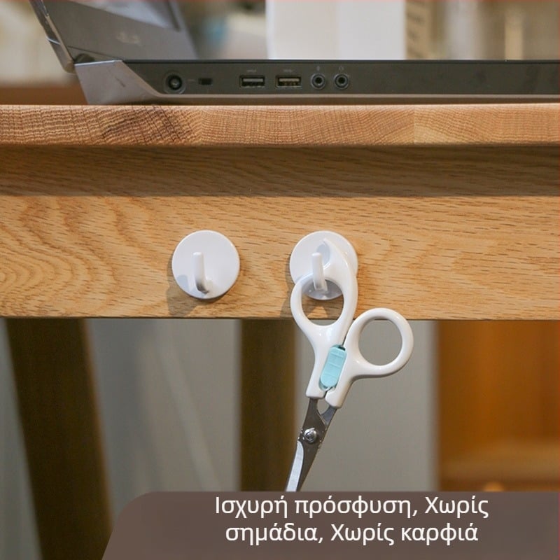 6 τεμάχια αυτοκόλλητες κρεμάστρες χωρίς τρύπες – ισχυρή αντοχή για οικιακή χρήση, μπάνιο, κουζίνα, υπνοδωμάτιο, πίσω από την πόρτα, κρεμάστρες χωρίς ίχνη
