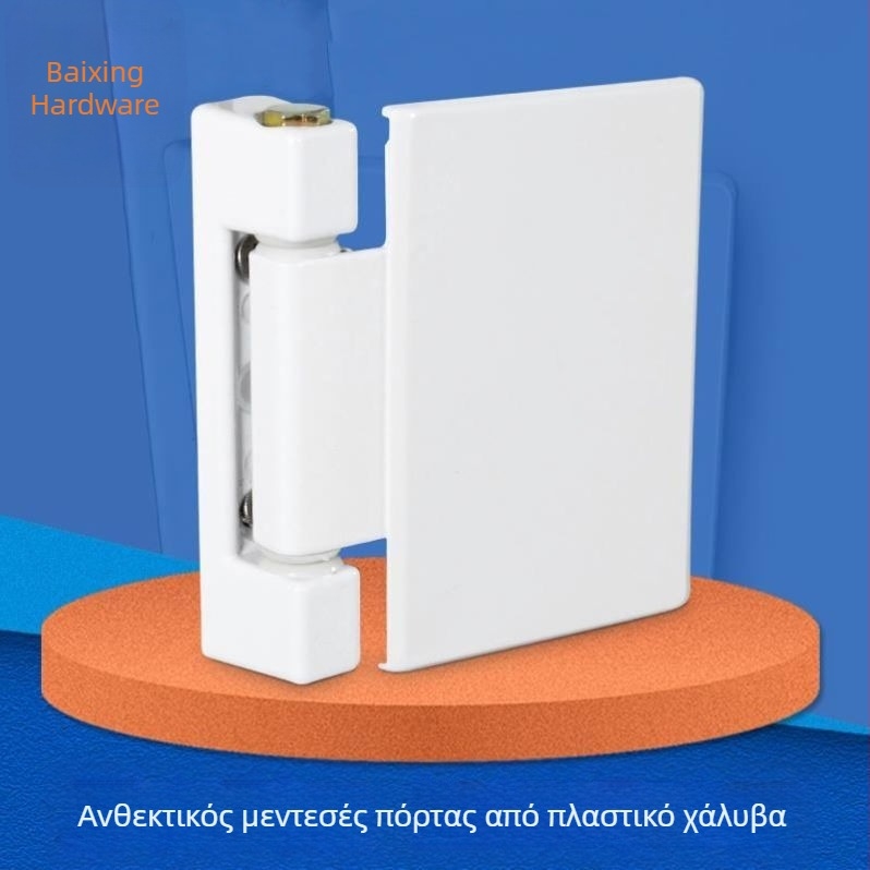Κλασικοί μεντεσέδες πόρτας από πλαστικό-χάλυβα, εσωτερικές και εξωτερικές πόρτες και παράθυρα με επίπεδο άνοιγμα, φορείς φορτίου, με μεγάλη πλάκα