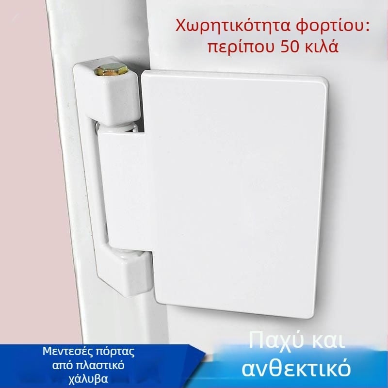 Κλασικοί μεντεσέδες πόρτας από πλαστικό-χάλυβα, εσωτερικές και εξωτερικές πόρτες και παράθυρα με επίπεδο άνοιγμα, φορείς φορτίου, με μεγάλη πλάκα