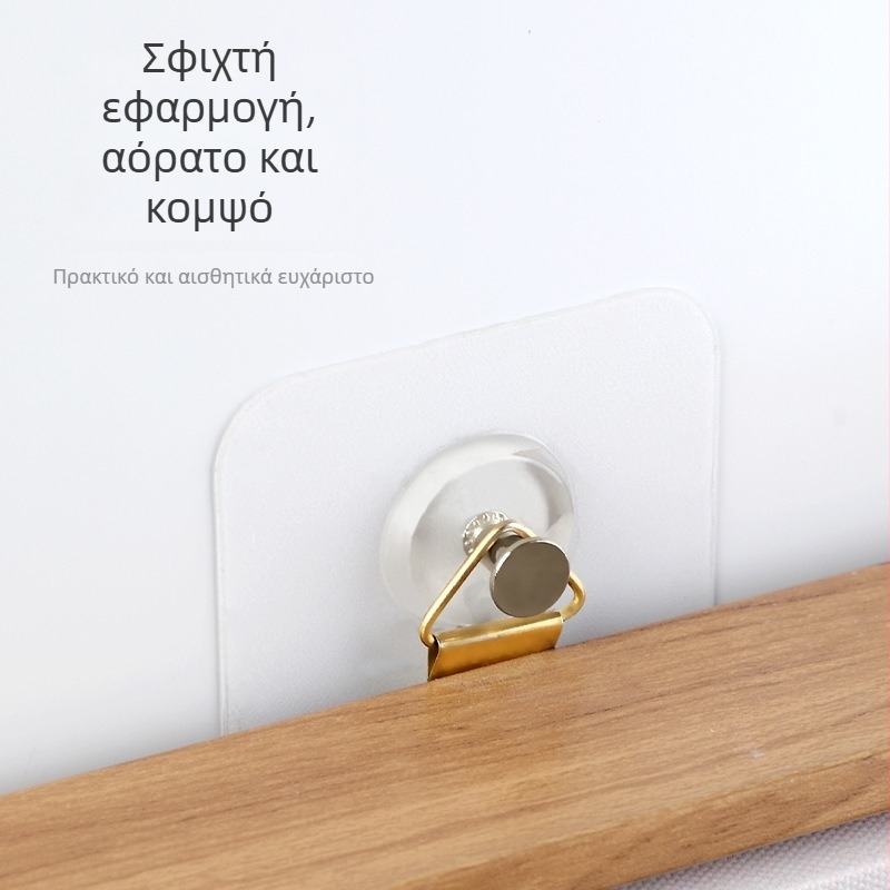 Σετ 5 αυτοκόλλητες κρεμάστρες χωρίς διάτρηση για πλαίσια εικόνων, ισχυρές κρεμάστρες τοίχου, χωρητικότητα 3–5 kg