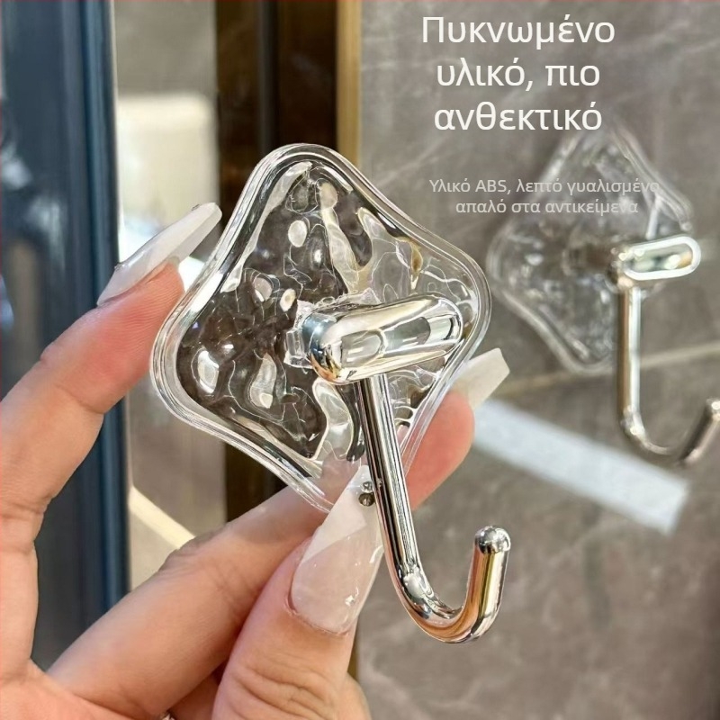 Κρεμάστρα τοίχου με κόλλα, χωρίς διάτρηση, ανθεκτική έως 1-3 kg, κρεμάστρα πετσέτας μπάνιου, επιτοίχια, κατάλληλη για τοποθέτηση πίσω από την πόρτα, χωρίς ίχνη εγκατάστασης