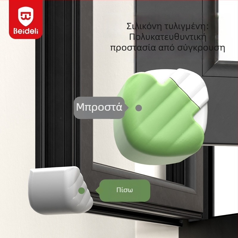 Αλουμινένιοι προστατευτές γωνιών παραθύρων, προστατευτικά κατά κραδασμών για εσωτερικώς ανοιγόμενα παράθυρα, κάλυμμα προστασίας γωνίας